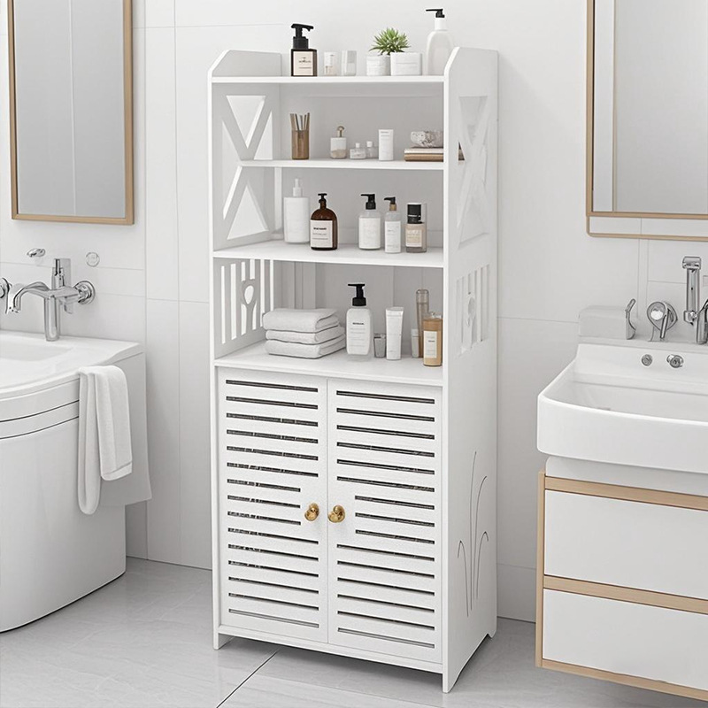 Bathroom Large-Capacity Floor-Standing Storage Rack Bathroom Multi-Layer Storage Rack Household Toilet Multi-Functional Storage Cabinet