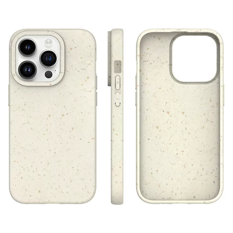 适用苹果16promax全降解手机壳iPhone14/13/12小麦秸秆环保IP15