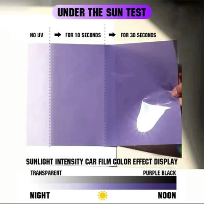 Car headlight protective film: to Purple Car Headlight