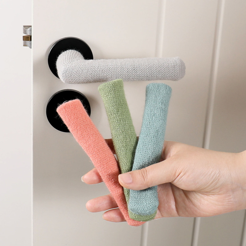 Door Handle Protective Cover Bathroom Knitted Wool Silent Anti-Collision Door Handle Cover Anti-Theft Door Handle Cover Anti-Collision Cover