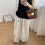 拖地轻薄高腰显瘦阔腿裤