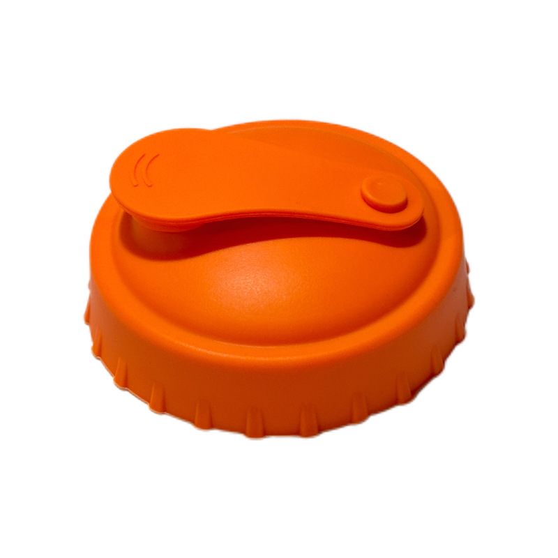 원형 단추 오렌지색