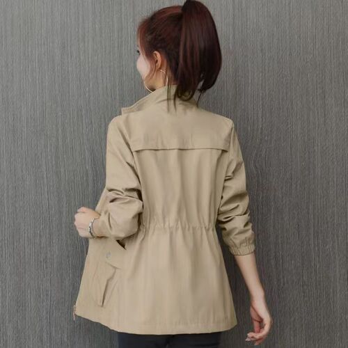 Spring and Autumn Season New Women's Coat for Petite Women, Women's Collar Double-Layer Slimming Fashion Cardigan Top
