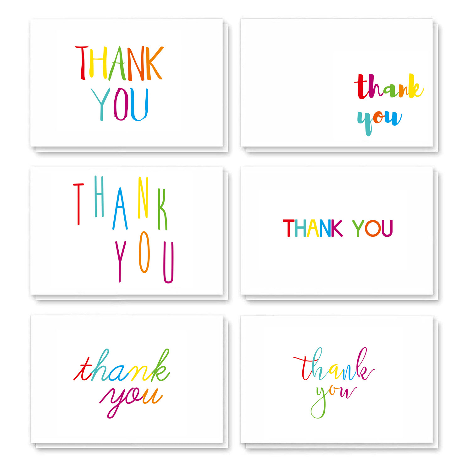 Retro design thank you card comments.