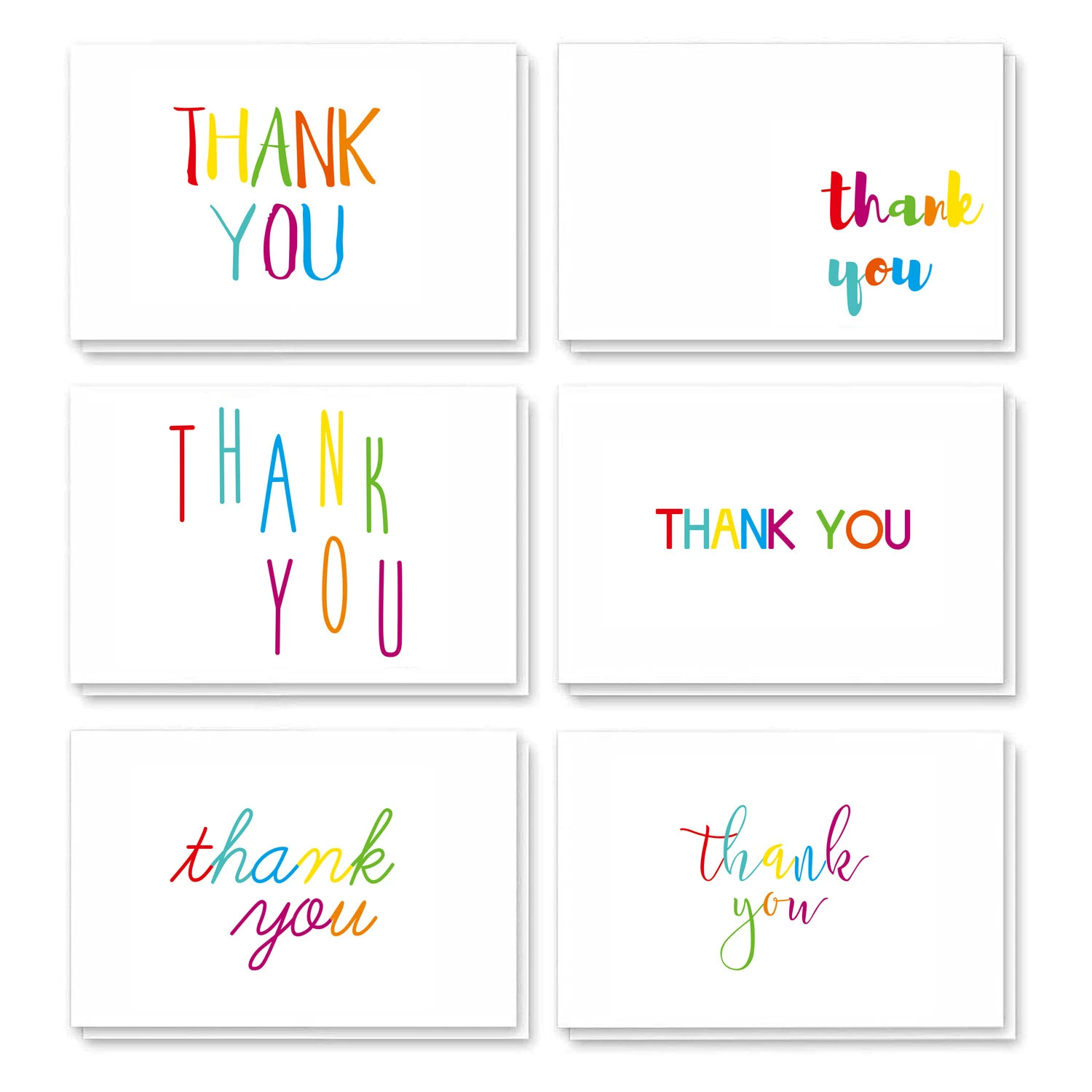Retro design thank you card comments.