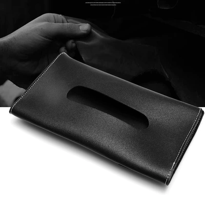 Car tissue box/set leather car sun visor tissue