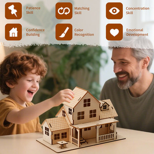 �Wʽ�L���Bģ��ľ��3D���wƴ�DDIYС���ֹ�ƴ�b�����e���������