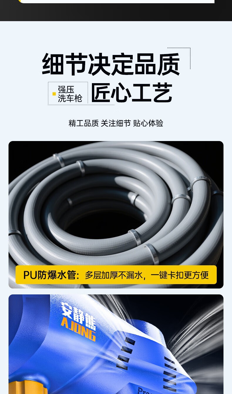 Wireless Car Washing Machine Portable Car High-Pressure Water Gun High-Power Car Lithium Battery Household Electric Car Washing Artifact