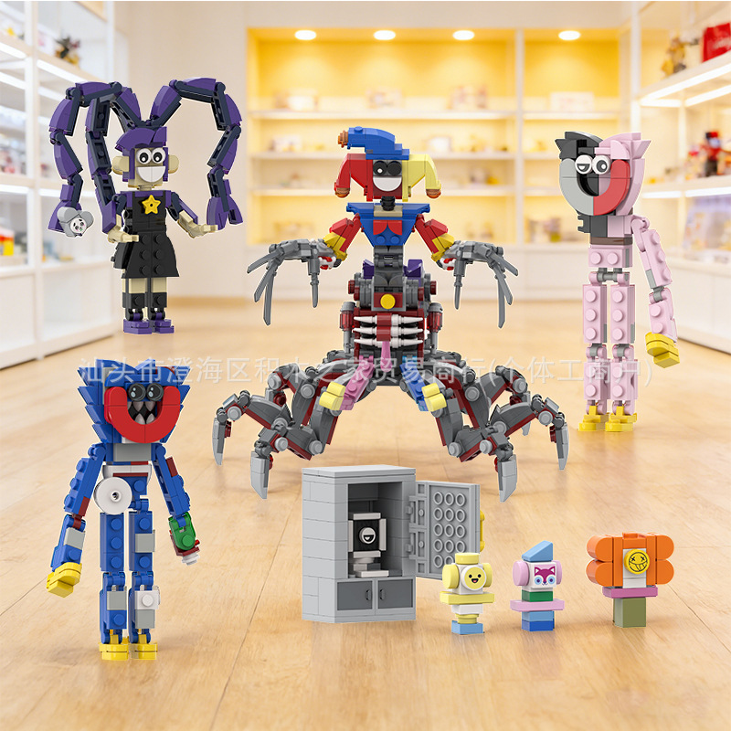 Poppy Playtime Merchandise Toys Building Blocks Harley Sawyer Model Figure Jimmy Poppy Playtime Merchandise Toys Building Blocks Harley Sawyer Model Figure Jimmy