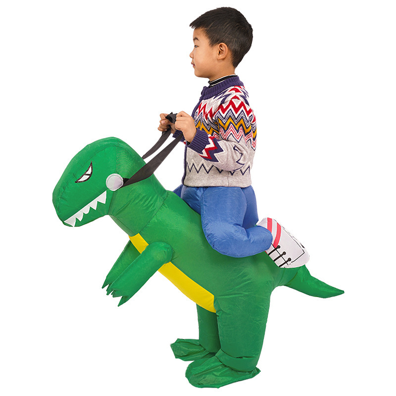Dinosaurio de los niños ropa inflable niños adultos ropa de Halloween dinosaurio Monte dibujos animados divertido rendimiento ropa