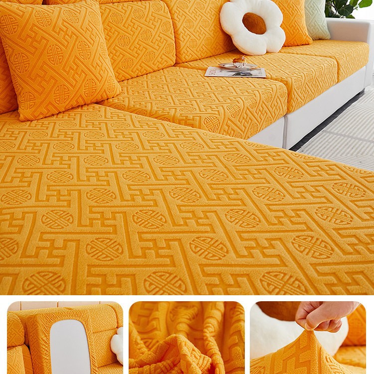 2023 nueva cubierta elástica del sofá cubierta trasera todo incluido cuatro estaciones universal antideslizante sofá cojín cubierta Toalla de tela cojín