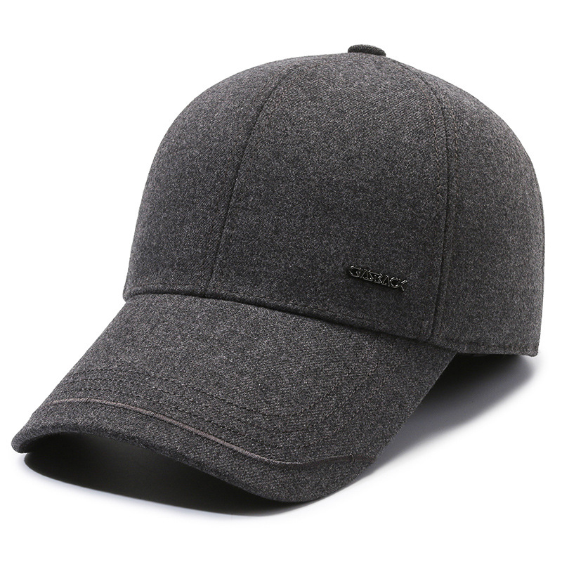 Herren Baseball Cap Aus Baumwolle Mit Ohrenschutz Für Winter_voghion.com