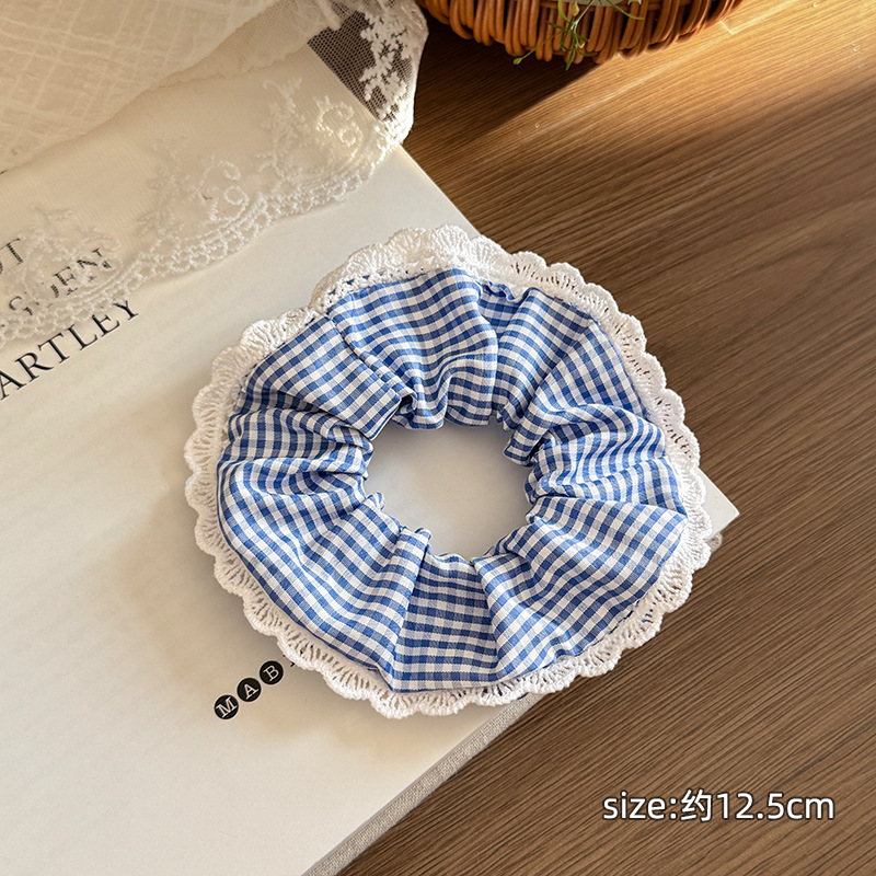 Anillo de cabello de intestino grande coreano para mujeres de alto nivel toallas cuadradas cuerdas de cabello de alta elasticidad y elásticas duraderas flojas flojas