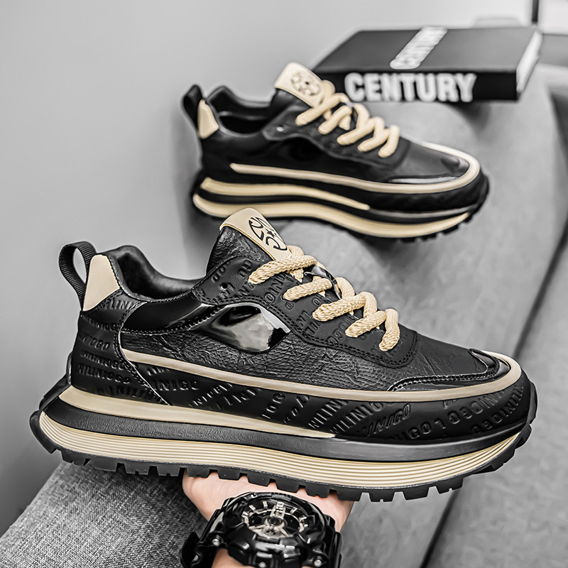 Douyin Kuaishou Live Spring Zapatos para hombre, deportes transpirables, zapatos casuales para papá, zapatos coreanos de tendencia para hombres, zapatos Forrest Gump