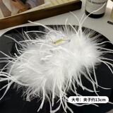 Брендовая большая заколка-крабик, зимняя заколка для волос, акула, страус