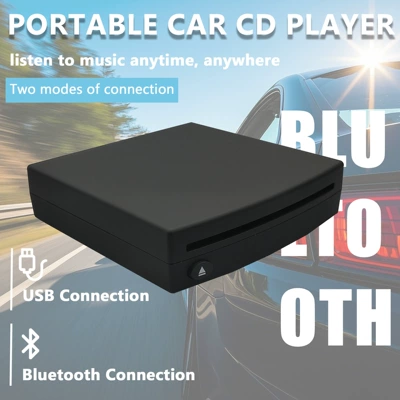 Car external CD player, USB Car CD player