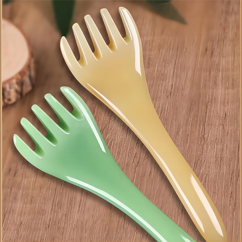 Pein de resina personalizada de cinco garras masaje de cabeza masaje de cuero cabelludo terapia de cabeza pein de cuello meridianos faciales rascarse la cabeza