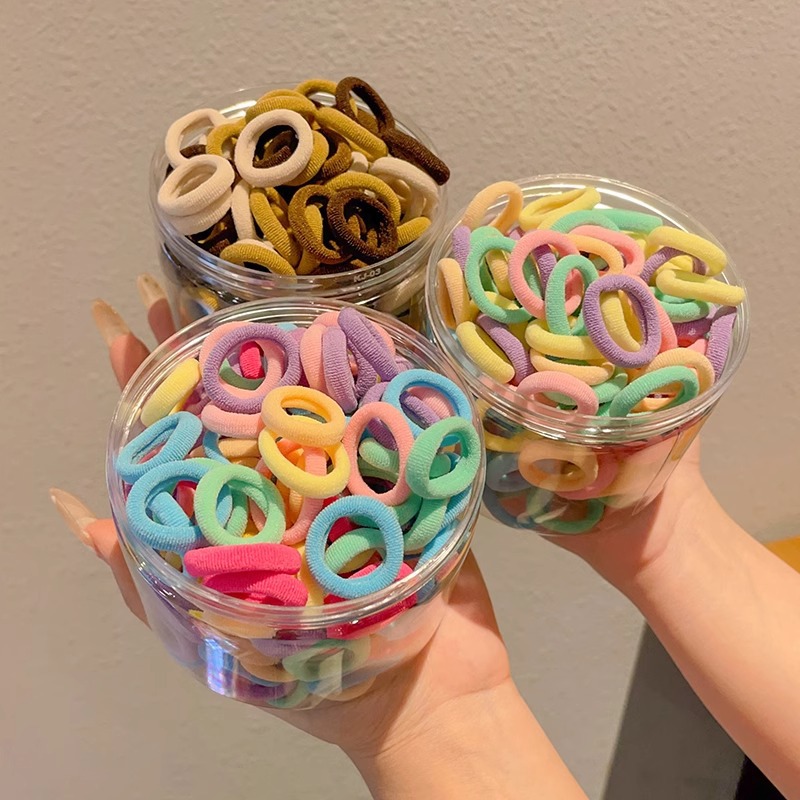 2025 new children rubber band does not hurt hair dopamine head rope girls high elasticity hair rope baby hair ring