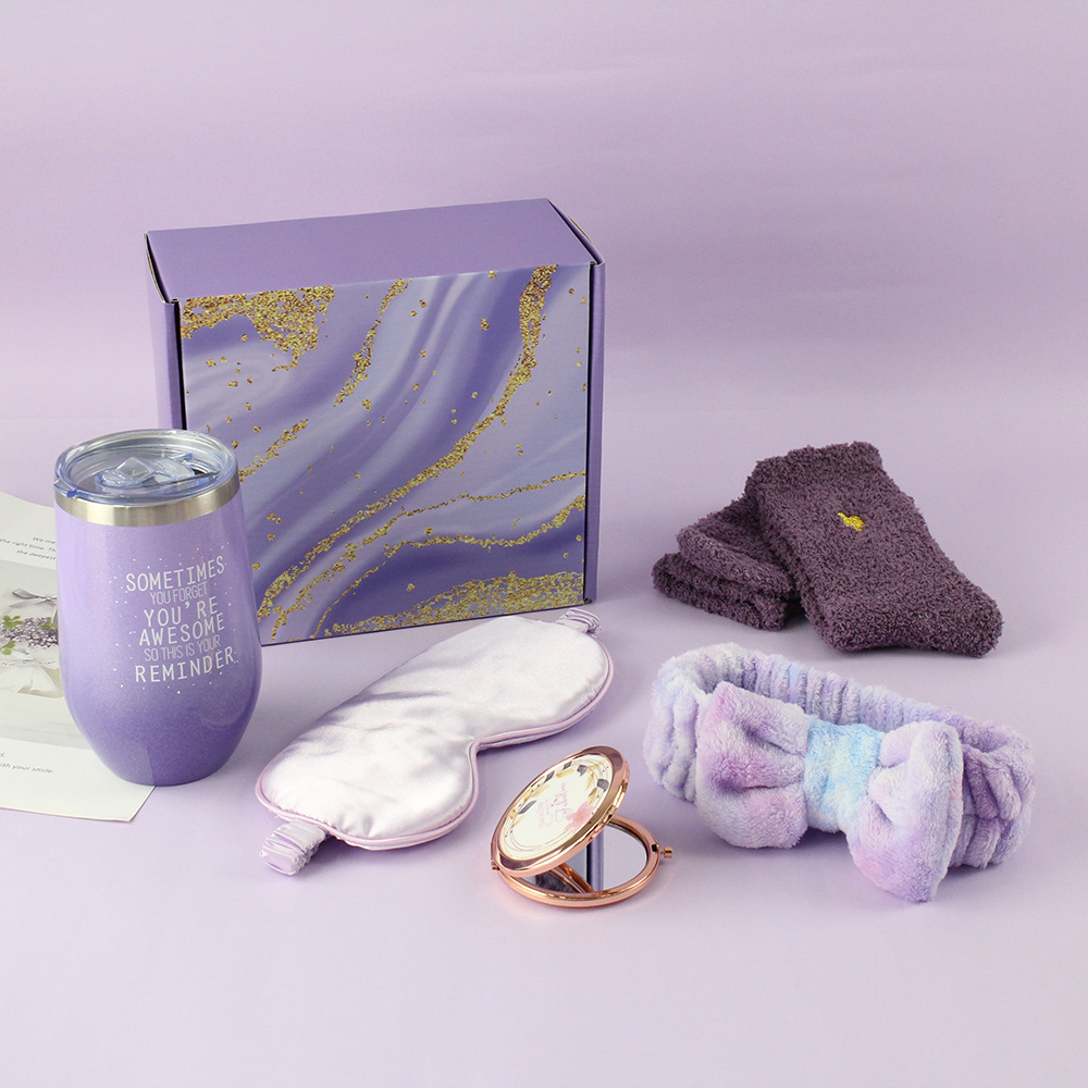 Amazon Hot Sale Gift Set Set Lavender Purple Gift Set para regalos de cajas de regalos de mujeres
