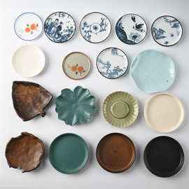 陶瓷小香碟香道配件个性DIY自由搭配香架香炉香具香炉托盘线香插