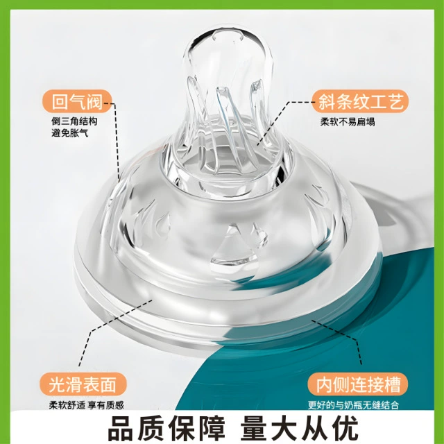Соска с широким горлышком, соска на один прикус, соска с защитой от метеоризма, соска, подходящая для бутылочек, встроенная соска, нано-соска