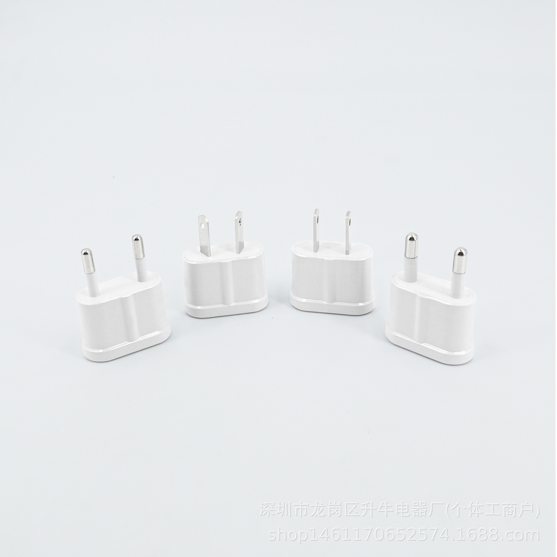 Fuente transfronteriza cobre blanco 4.0 / 4.8mm enchufe de conversión estándar europeo enchufe de conversión estándar americano enchufe de conversión estándar australiano