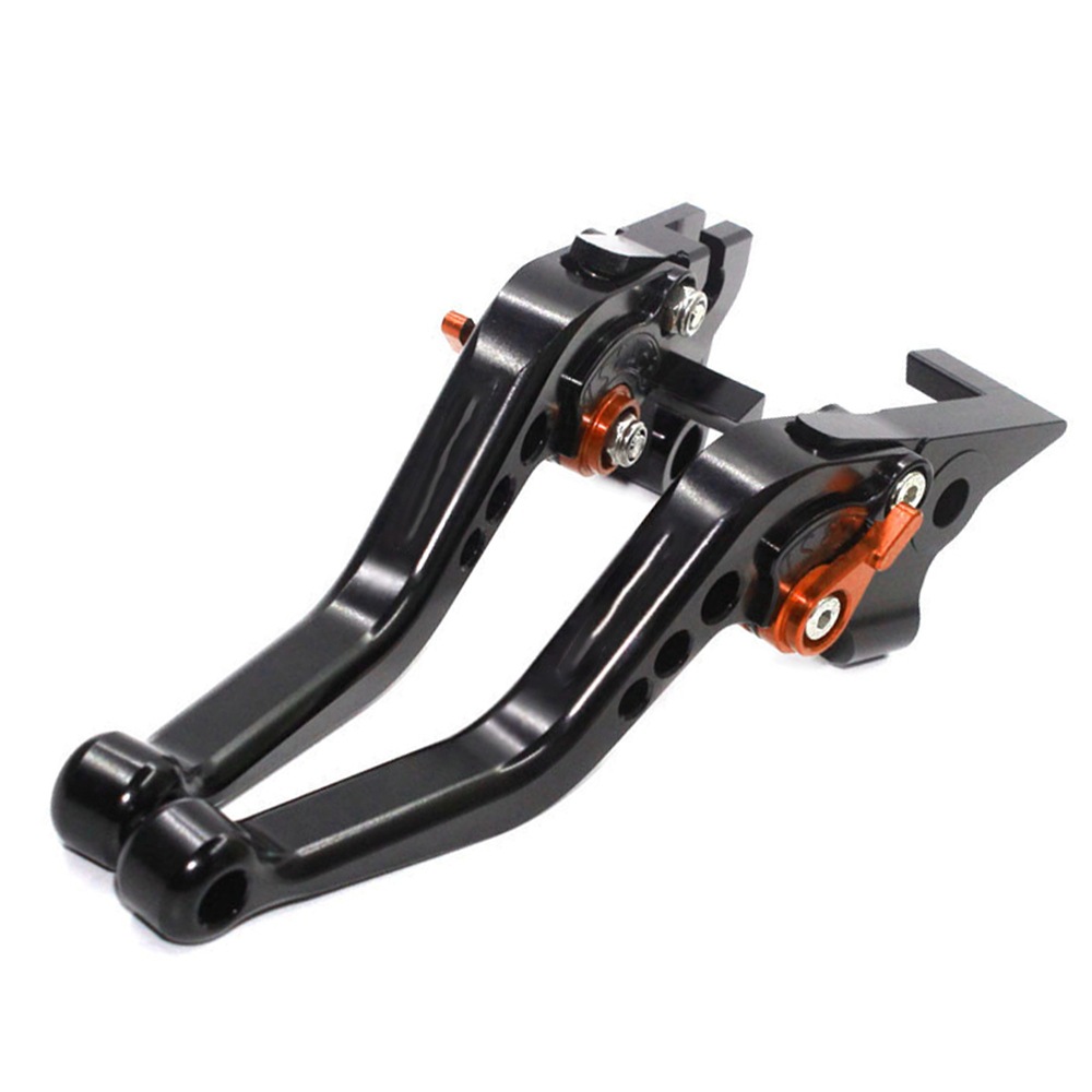 Black-orange button-short style