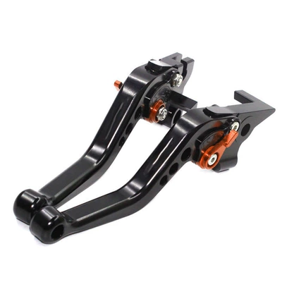 Motorcycle Handle Cover | Royal Enfield Himalayan - black-orange-buckle-short-length-no-logo