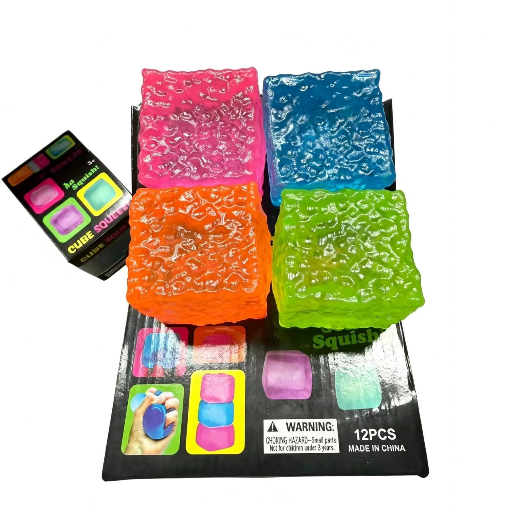 Transfronterizo Needoh cubo pellizco pellizco maltosa rebote lento cubos de hielo pellizco pellizco pellizco juguetes de descompresión sensorial