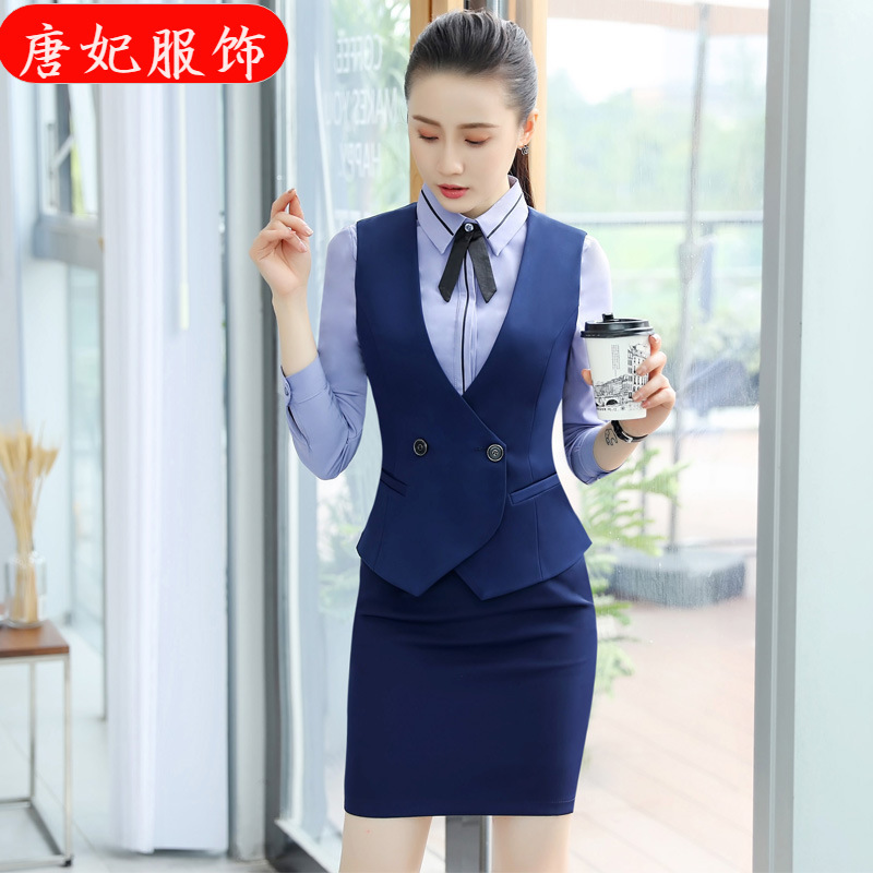 Professional Suit Vest Women's Autumn and Winter New High Sense College Student Interview Work Clothes Vest Outer Wearing Vest Vest Professional Suit Vest Women's Autumn and Winter New High Sense College Student Interview Work Clothes Vest Outer Wearing Vest Vest