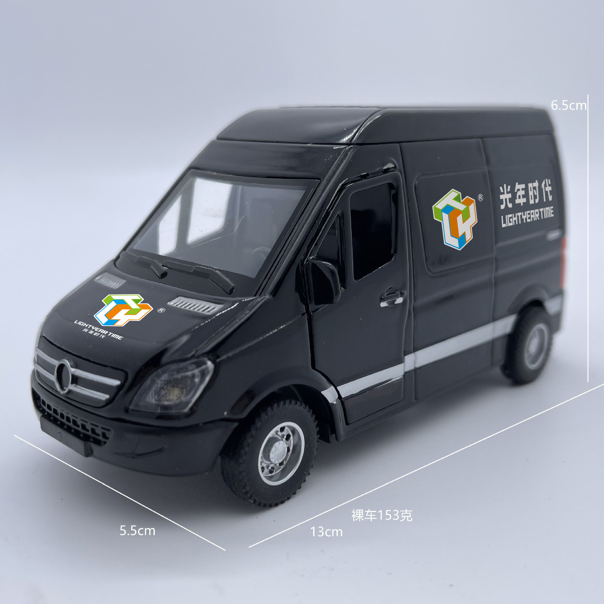 Customized empresa aleación vehículo comercial cambio LOGO modelo de camión de transporte furgoneta empresa de entrega de automóviles de aleación