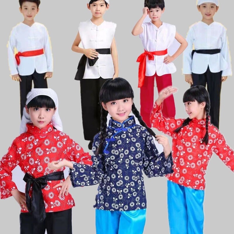 Sister-in-law performance clothing Xier village gu yangko clothing villagers eight road performance drama dance drama clothing wholesale