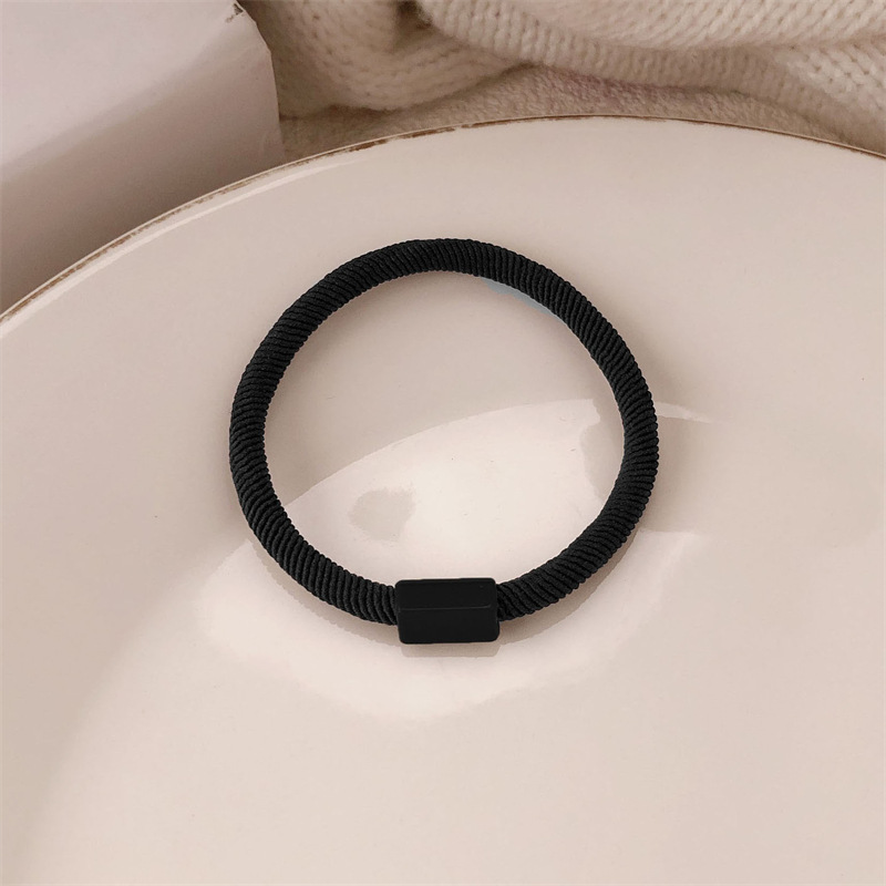 Simple sin marcas de cabello simple cabello corda de cabello corda de cabello anillo de cabello de cola de caballo elástico no lesiones de cabello tocado