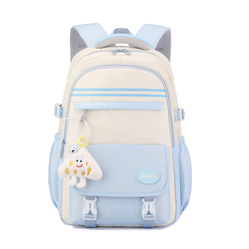 Peces naturales estilo coreano ocio versátil campus estudiantes de secundaria secundaria de gran capacidad mochila para niños y niñas de escuela primaria