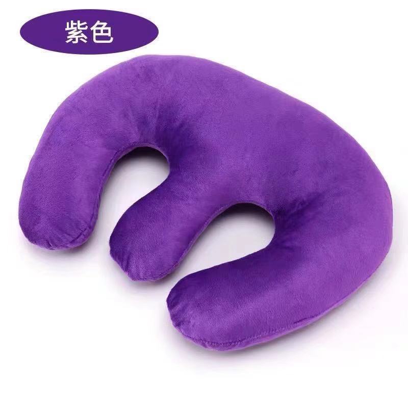 Engrosar una almohada torácica nueva (núcleo de algodón) morada desmontable