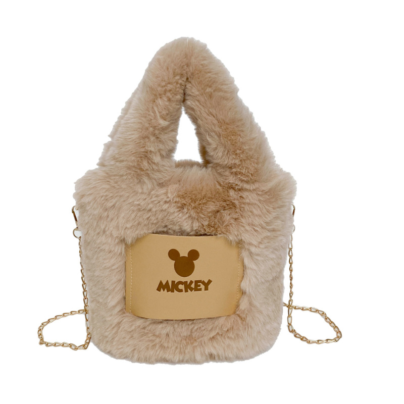 Mickey Plush Bucket Bag Internet Celebrity Portable Change Mobile Phone Bag Cosmetic Bag Fluffy Mao Mao 2024 Autumn and Winter New Mickey Plush Bucket Bag Internet Celebrity Portable Change Mobile Phone Bag Cosmetic Bag Fluffy Mao Mao 2024 Autumn and Winter New