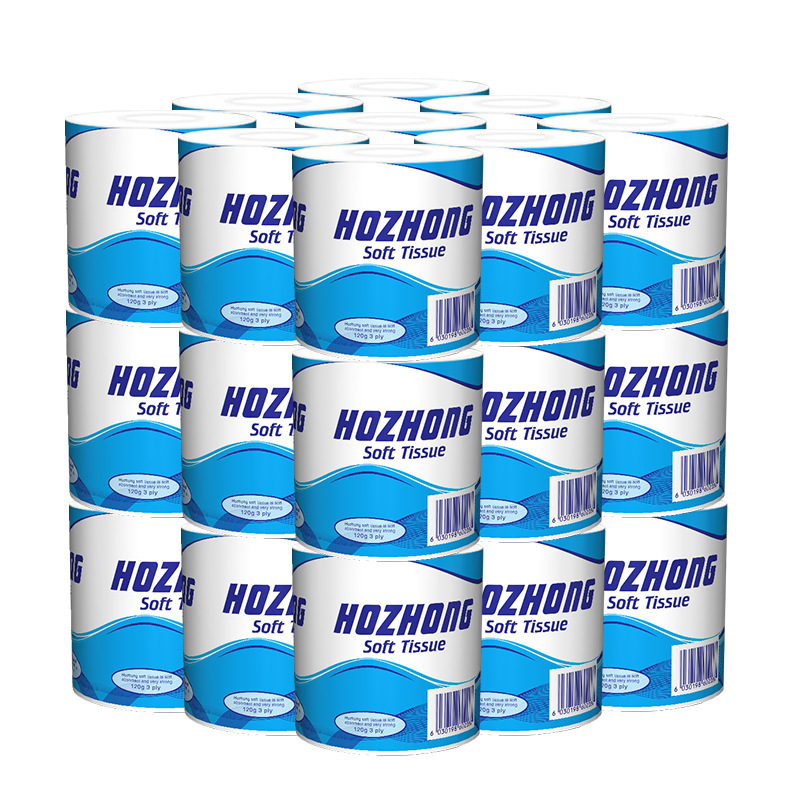 Exportado a EE. UU.: Rollos de papel higiénico de calidad de 120 g, papel higiénico de rápida disolución, papel higiénico sin núcleo.