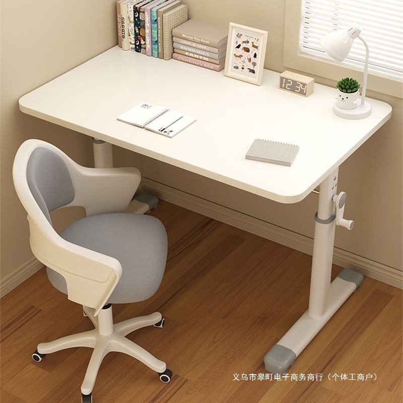 Liftable Children's Study Table Simple Desk Primary School Student Desk and Chair Set Home Table Homework Writing Desk