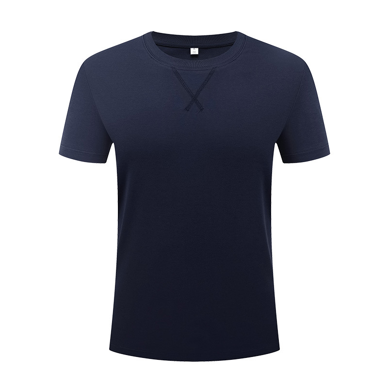 Camiseta de manga corta para hombre, de algodón y poliéster, de lujo ligero, de alta gama, color blanco puro, estilo casual, para verano, personalizada, paquete de 60 unidades image 18