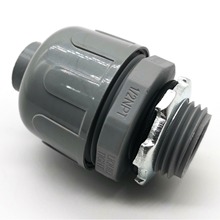 PVC塑料软管电缆直接头 PVC Liquid Tight Straight Connectors