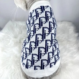 Autumn and Winter Trendy Brand New Knitted Warm Pet Sweater Teddy Bichon Dog Cat Clothes Clothing Manufacturer Wholesale