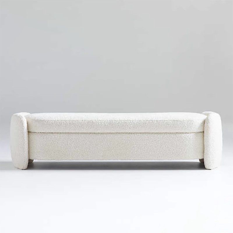 Nuevo cordero cachemire cachemire moderno simple cachemire cachemire salón taburete de cambio de zapatos casero taburete de cambio de zapatos de cama roja