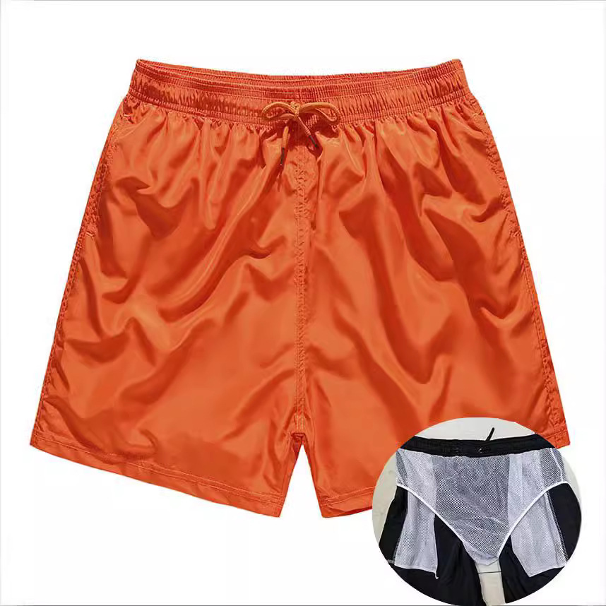 Men's Beach Pants Quick-drying Seaside Casual Quarter Pants Beach Shorts LOGO Proofing