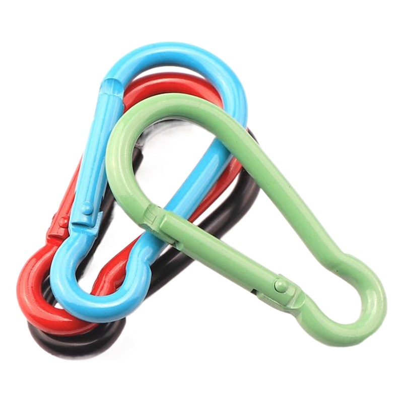Manufacturer Supplies No. 5 S-Shaped Electrophoresis Black and Colorful Aluminum Alloy Matte Carabiner Buckle Multifunctional Accessory Pendant