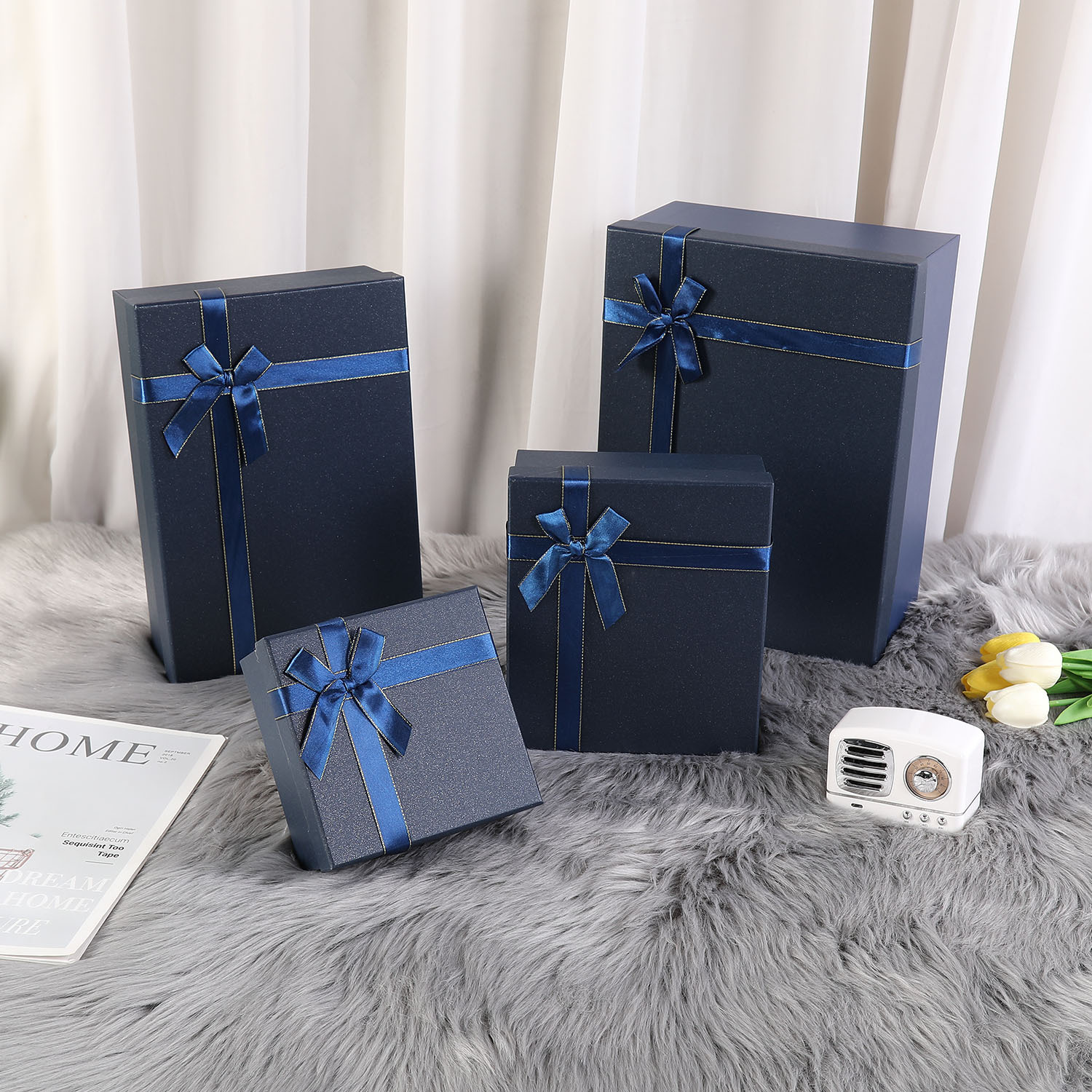 Wholesale Handmade Perfume Box with Large Double Lid, Birthday Gift Box, High-end Cosmetic Box, Empty Box