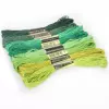 Green, mixed, wide color palette, 8 colors