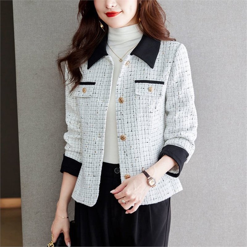 Drop-shipping popular short coat in Chanel style, 2026 autumn new fashion, stylish and versatile for commuting, slim fit