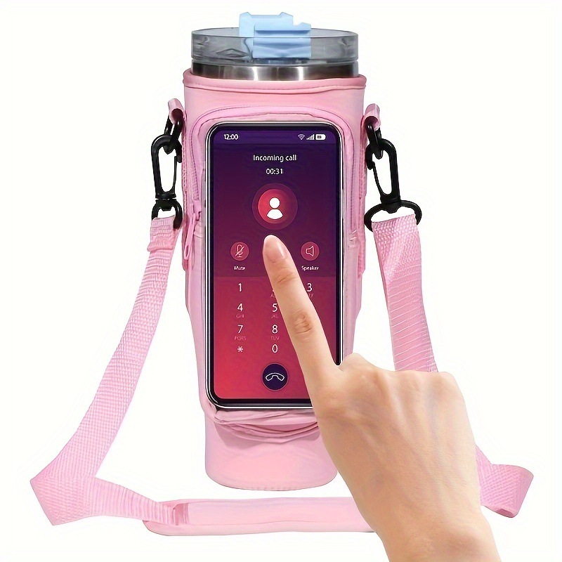 Home & Garden Spot neoprene 40OZ handle ice cup beverage water cup beer car insulation portable bottle set cup bag_voghion.com