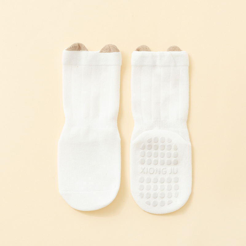 Nuevos calcetines de primavera y otoño para bebés de algodón de clase A para hombres y mujeres de 0 - 1 años de mediano antideslizante calcetines de piso al por mayor