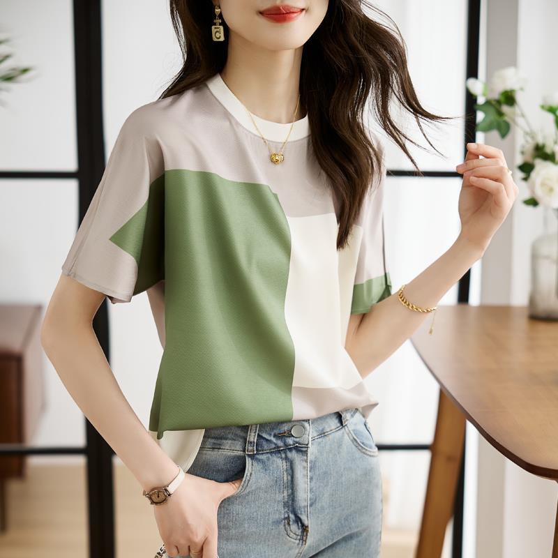 Design shiffon elegant summer T-shirt